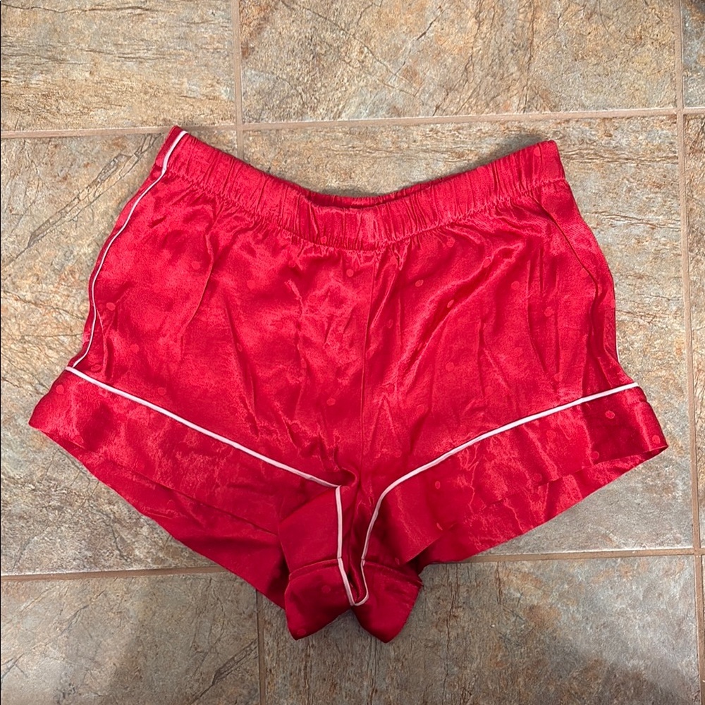 Victoria's Secret Red and White Athletic Shorts